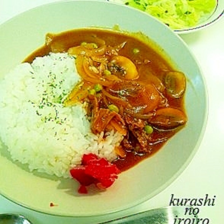 デミ缶で簡単!こくうまハヤシライス